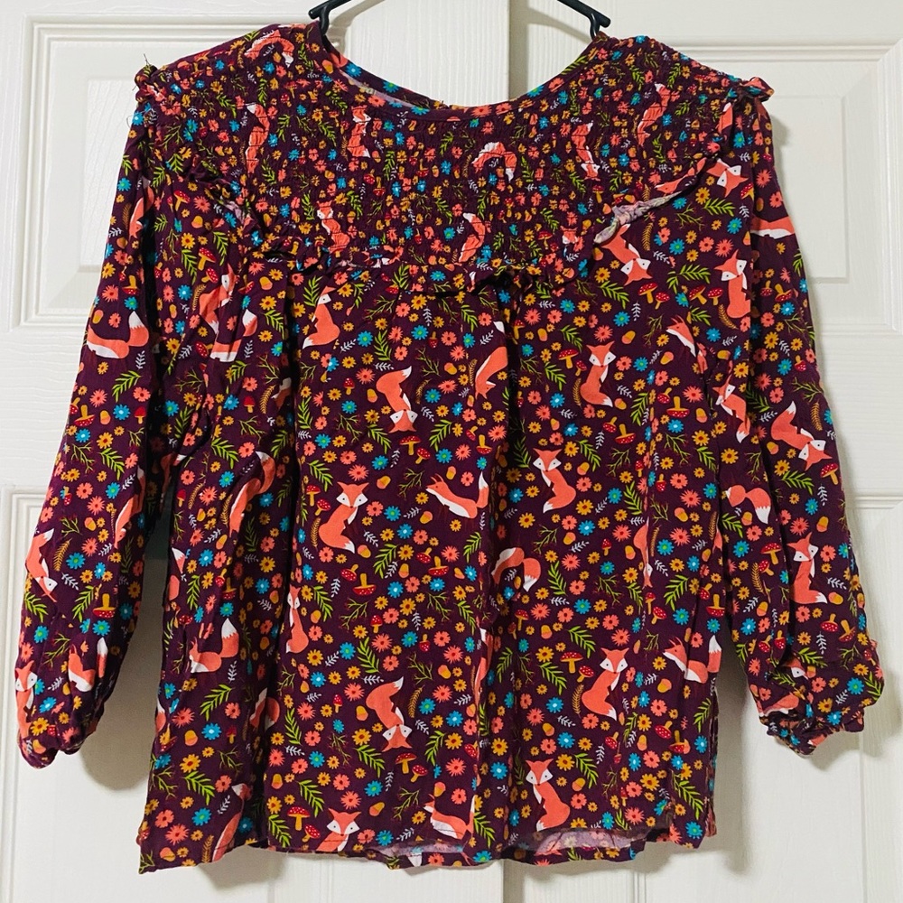 Women’s Long Sleeve Floral Print Top (Medium )